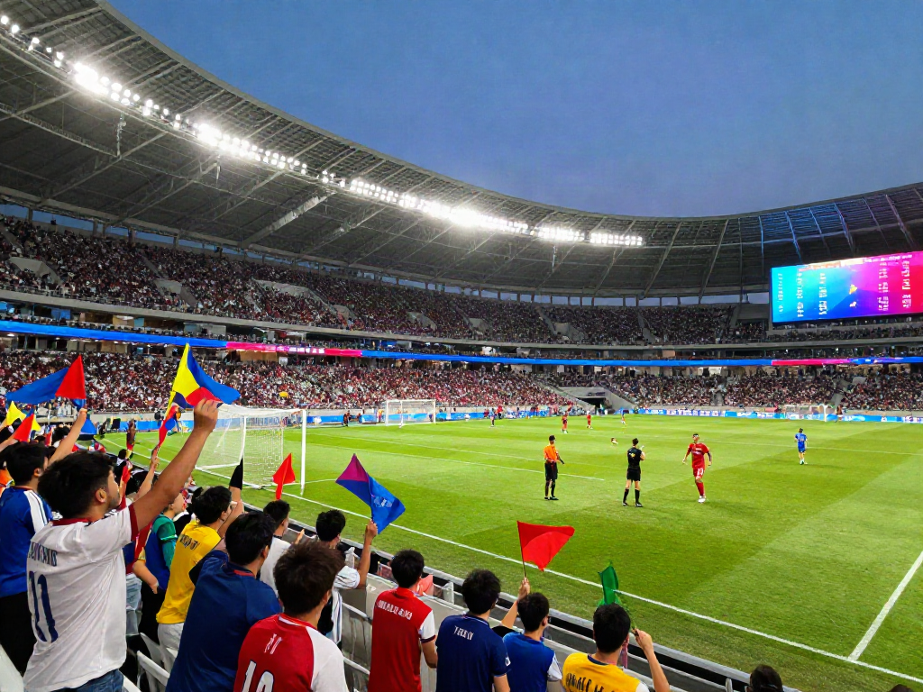 Fan excitement at a football match highlighting TOP10 สโมสร rankings in 2026.
