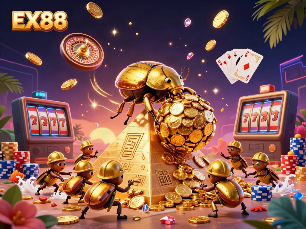 Experience the excitement with EX88, rolling into a world of glittering casino fun!