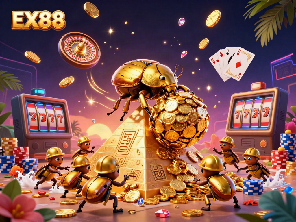 Experience the excitement with EX88, rolling into a world of glittering casino fun!