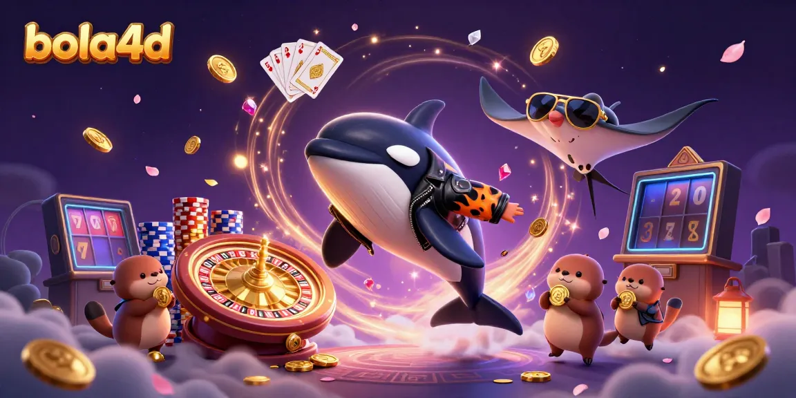 Experience thrilling gameplay with bola4d featuring dynamic animated characters and casino elements in a colorful scene.