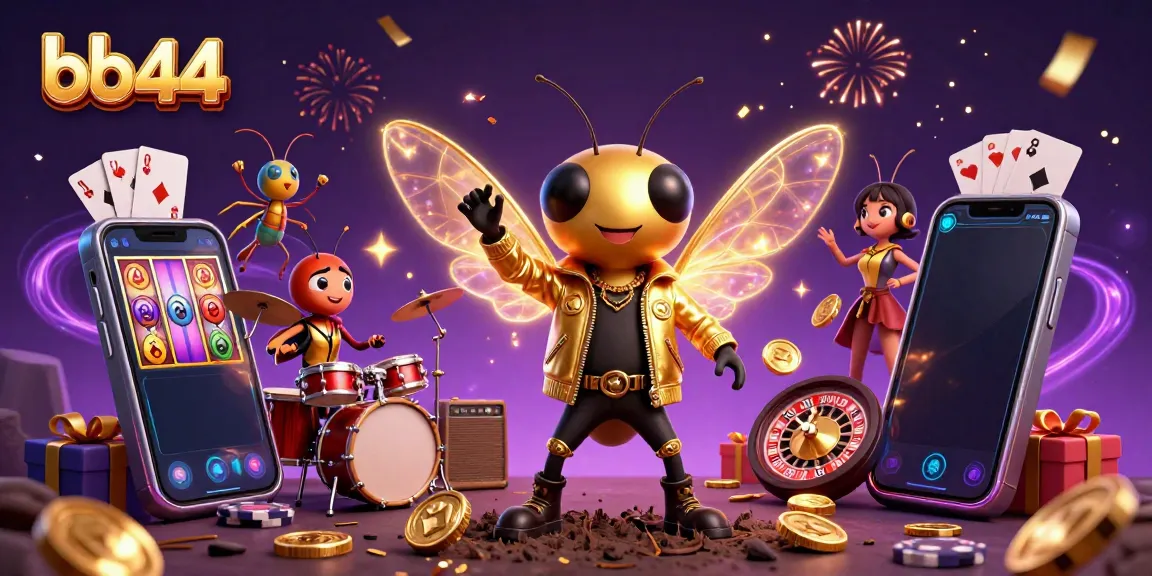 Engage with vibrant bb44 casino action featuring a rock star cicada and dynamic gaming elements.