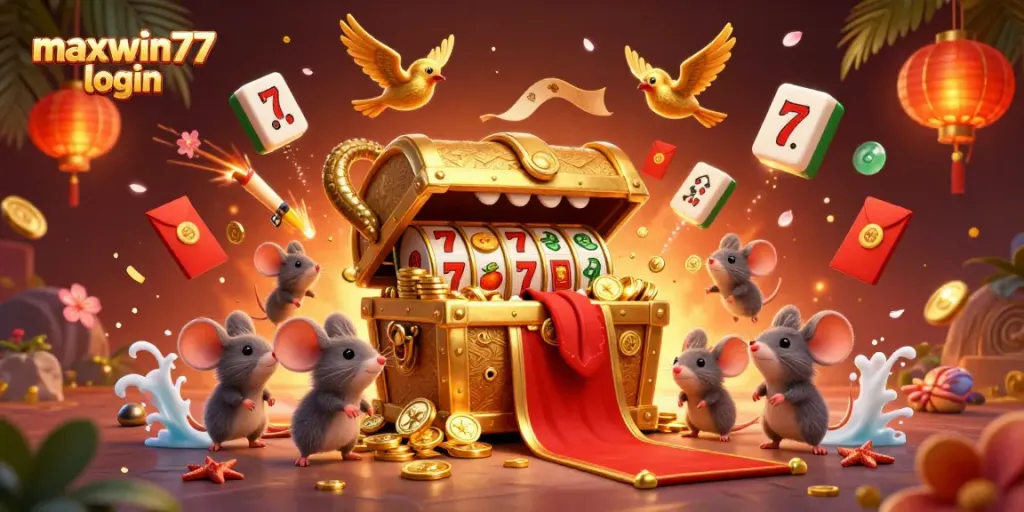 Engage with maxwin77 login for exciting slot gaming adventures amidst dynamic visuals.