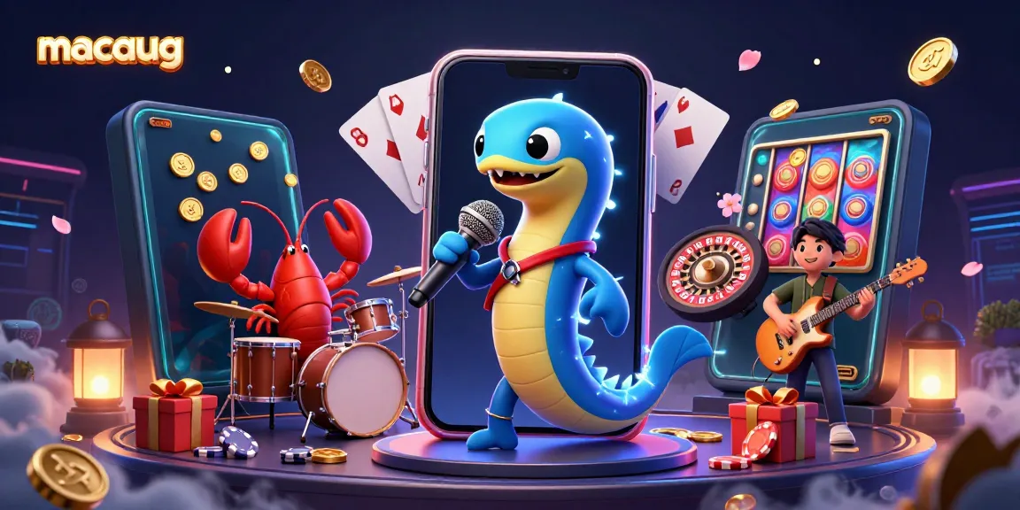Experience the vibrant excitement of macaugg with dynamic underwater casino characters and game elements!