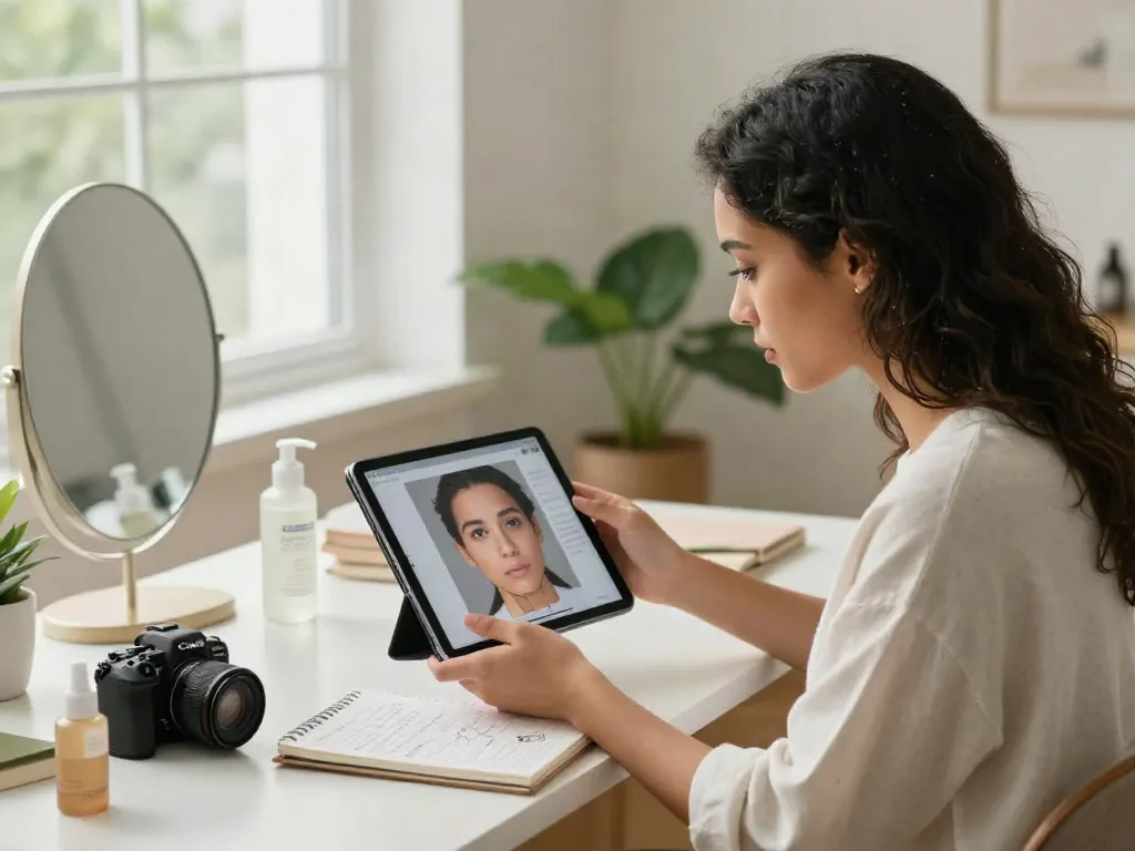Exploring alternatives to QOVES in a stylish beauty analysis setting.