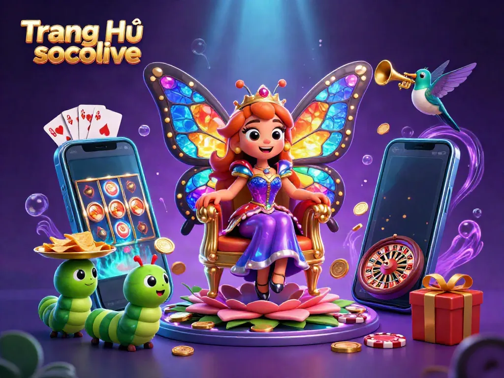 Engage with thrilling moments on Trang Chủ socolive amidst vibrant gambling visuals and captivating characters.